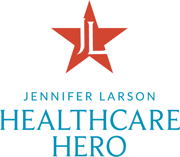 Jennifer Larson Healthcare Hero logo